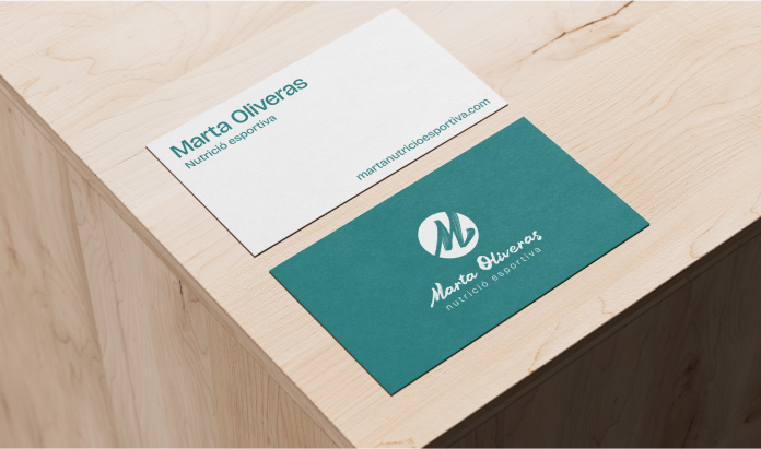 Marta Nutició esportiva mockup business car